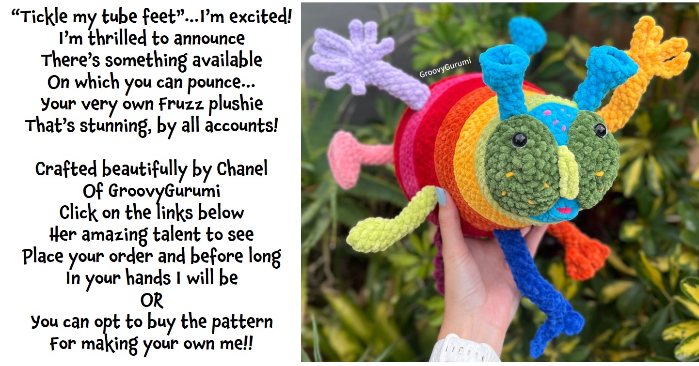 Biowise Living Fruzz and the Fabeled planet Plushie advert